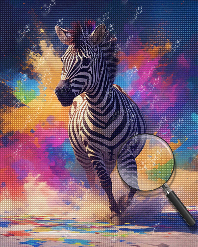 Laufendes Zebra Diamond Painting