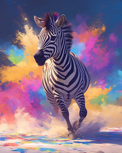 Laufendes Zebra Diamond Painting