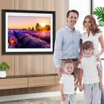 Lavendelfeld in der Dämmerung Diamond Painting