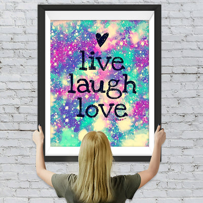 Leben Lachen Liebe Diamond Painting