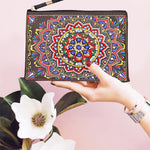 Lebendiges Mandala Diamond Painting Handgelenktasche