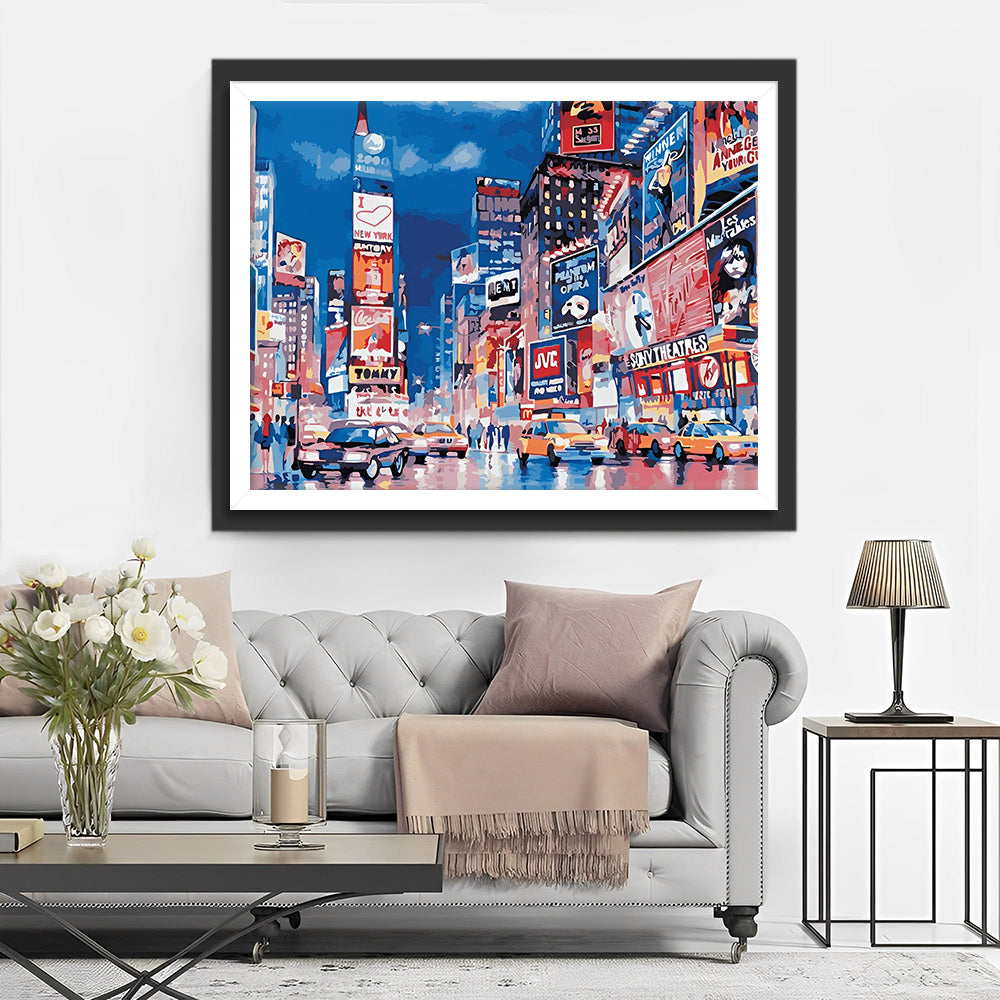 Lebhafte moderne Stadt Diamond Painting