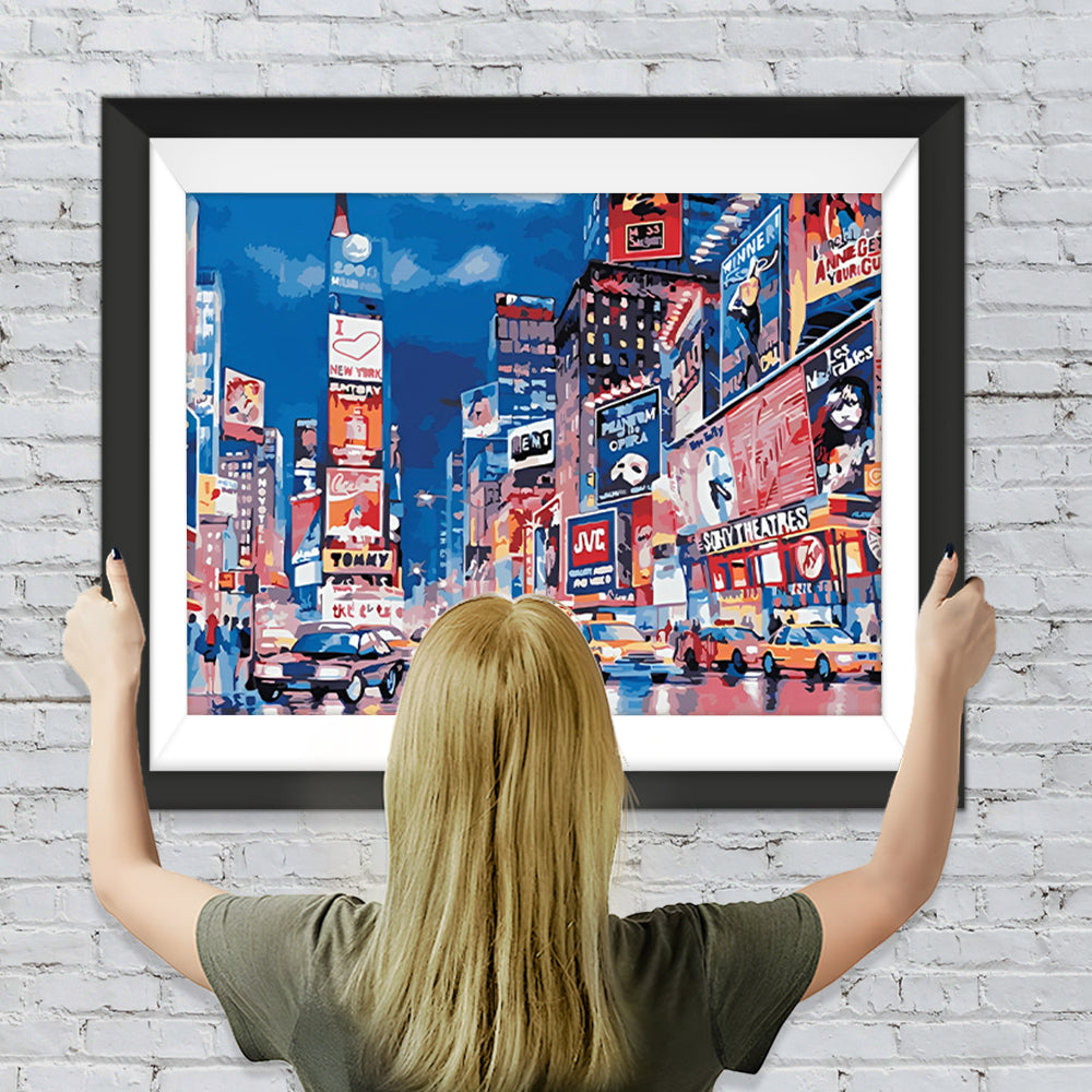 Lebhafte moderne Stadt Diamond Painting