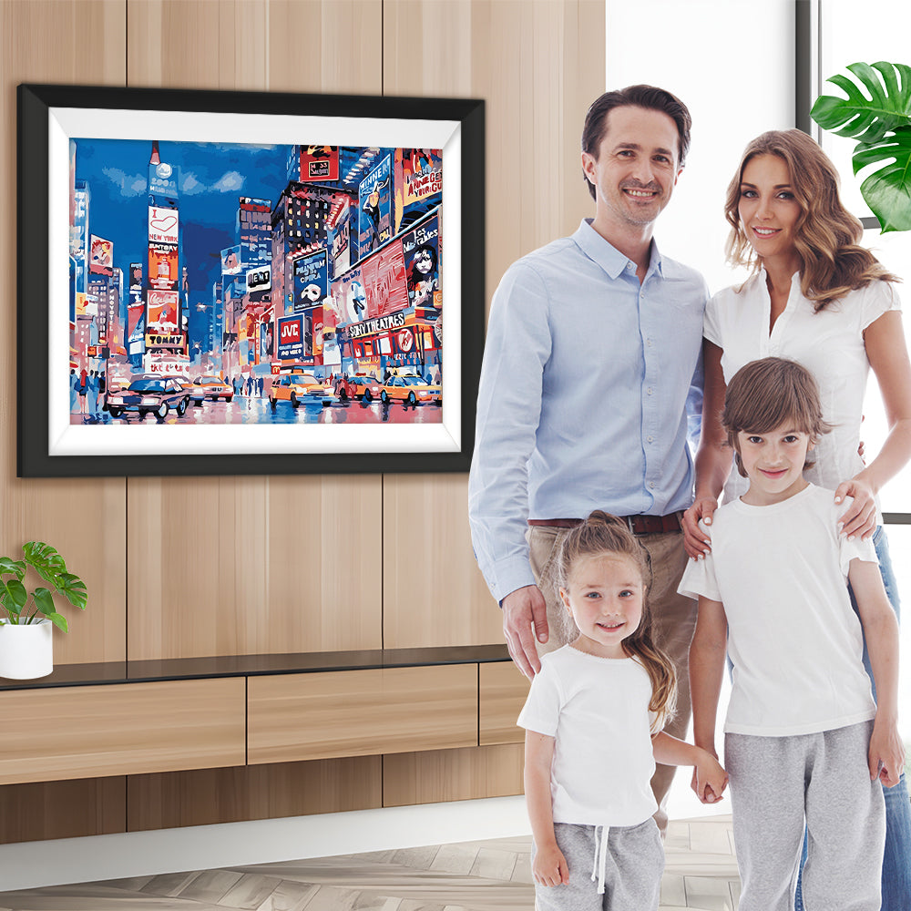 Lebhafte moderne Stadt Diamond Painting