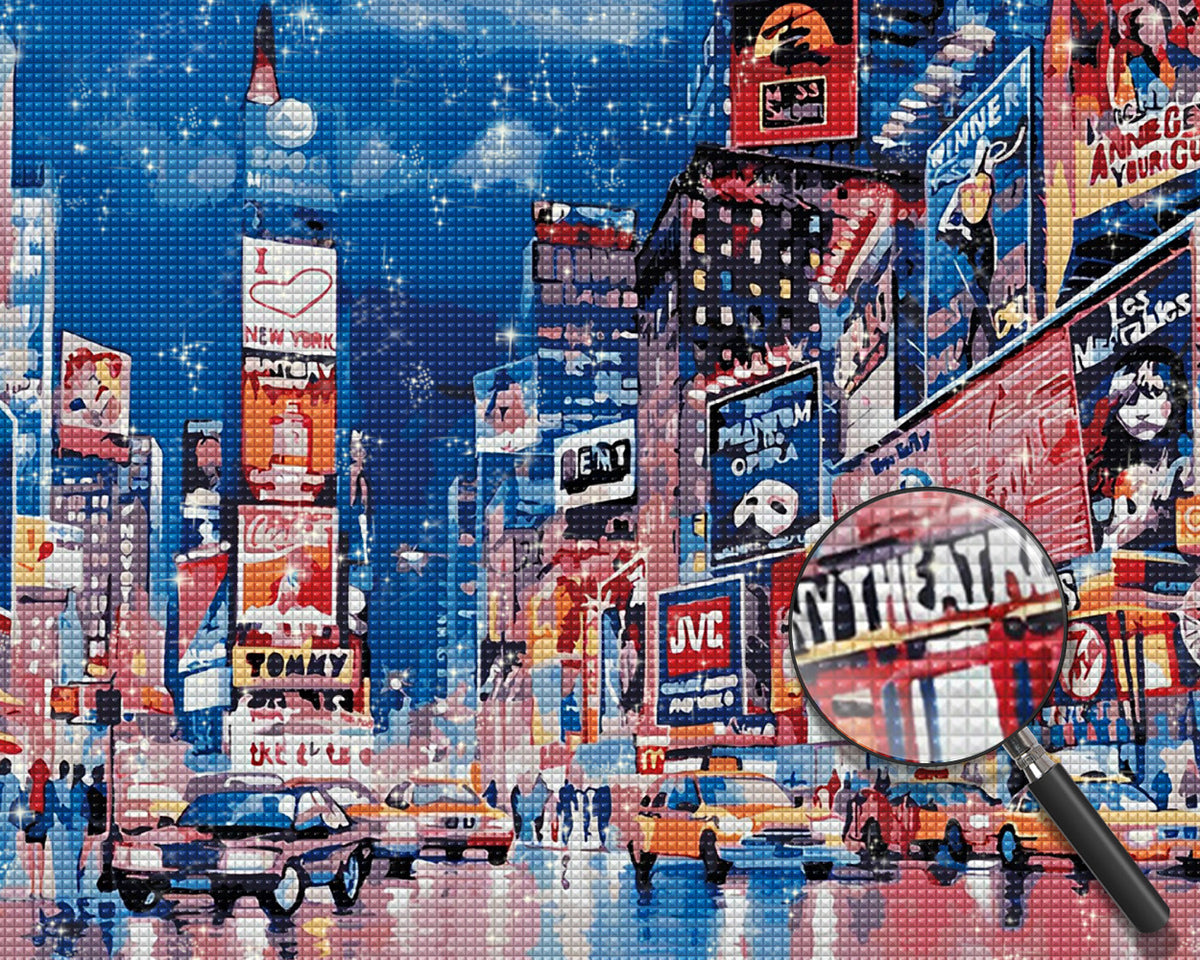 Lebhafte moderne Stadt Diamond Painting