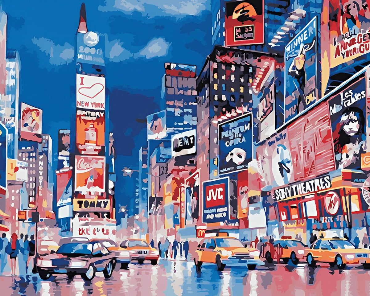 Lebhafte moderne Stadt Diamond Painting