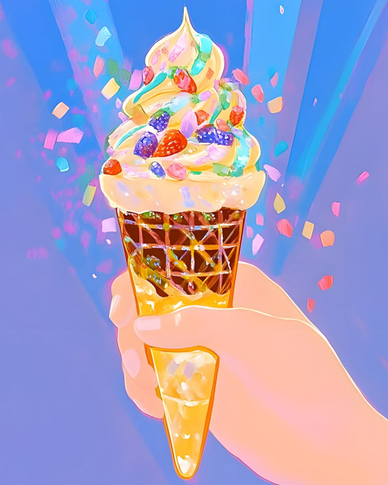 Leckeres Eis Diamond Painting