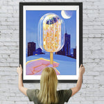 Leckeres Eis und Stadt Diamond Painting