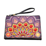 Leidenschaftliches rotes Mandala Diamond Painting Handgelenktasche