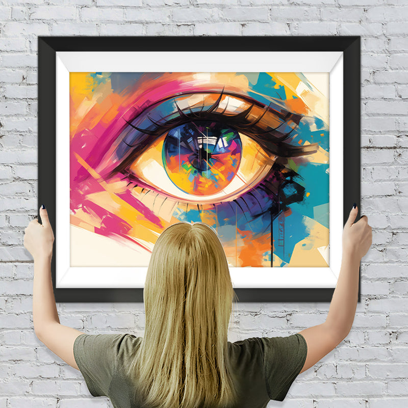 Leuchtend farbiges Auge Diamond Painting