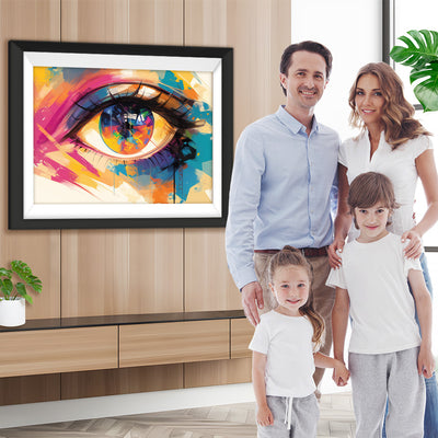 Leuchtend farbiges Auge Diamond Painting