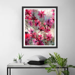 Leuchtend rote Blumen Diamond Painting