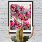 Leuchtend rote Blumen Diamond Painting