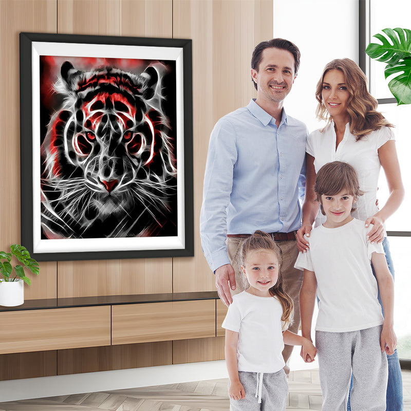 Leuchtender cooler Tiger Diamond Painting