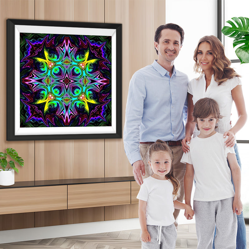 Leuchtendes Mandala Diamond Painting