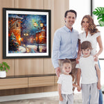 Lichterketten am Heiligabend Diamond Painting