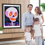 Liebe Gehirn Schädel Diamond Painting