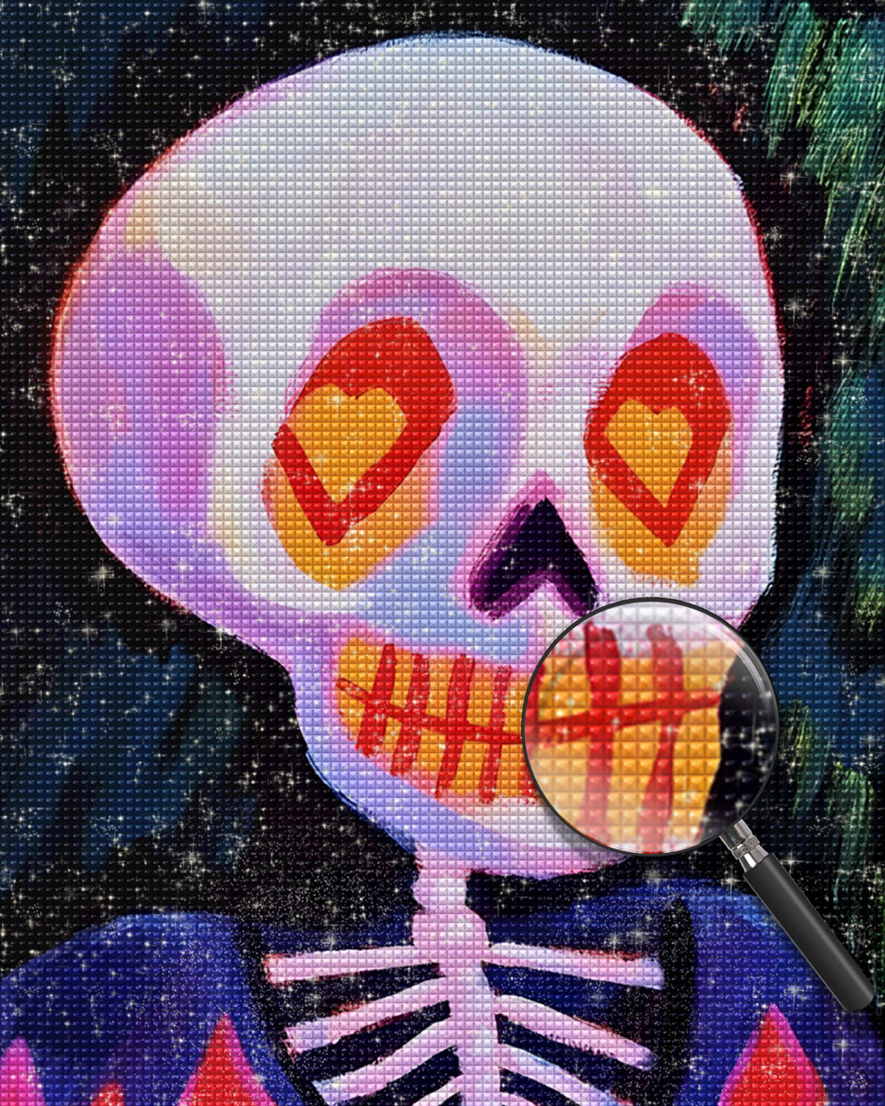 Liebe Gehirn Schädel Diamond Painting