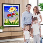 Liebe Käfer Blume Diamond Painting