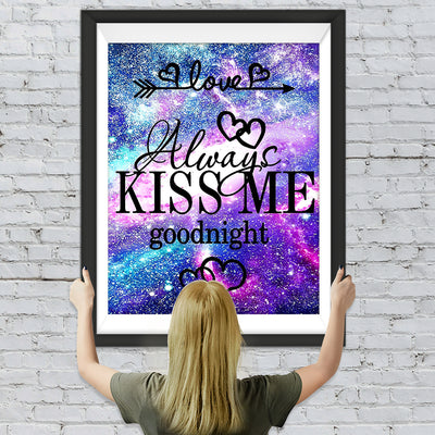 Liebe Kuss Schrift Diamond Painting