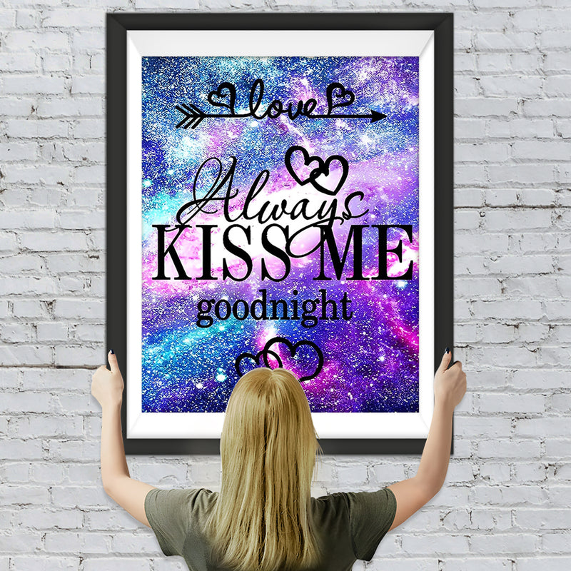 Liebe Kuss Schrift Diamond Painting