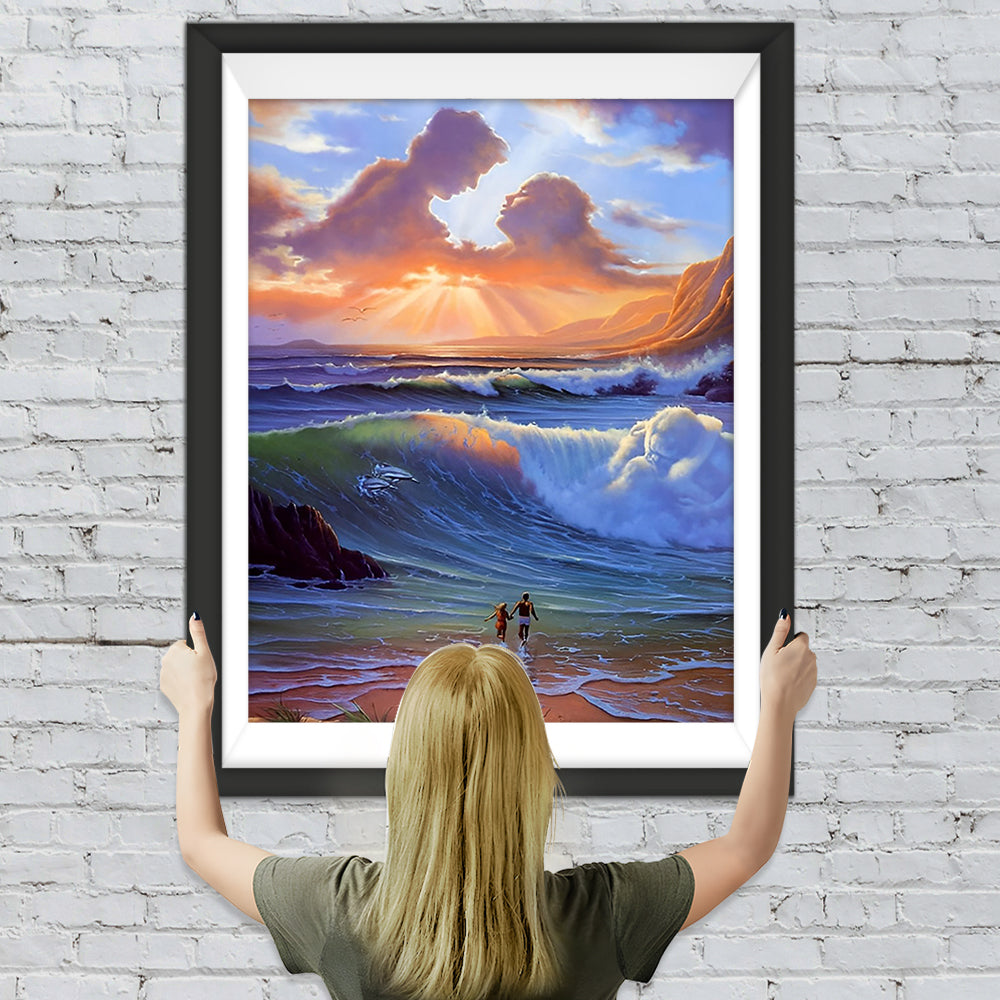 Liebe Wolken Wellen Diamond Painting