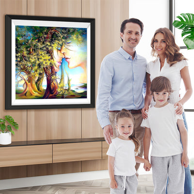 Liebe zwischen Baum und Himmel Diamond Painting