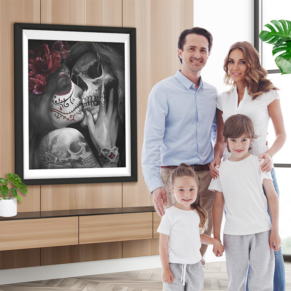 Liebe zwischen Skeletten Diamond Painting