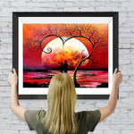 Liebespaar Abendsonne Diamond Painting