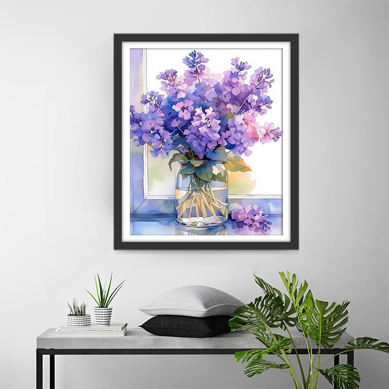 Lila Flieder Diamond Painting