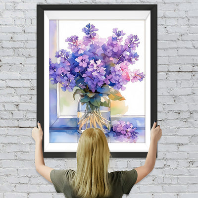 Lila Flieder Diamond Painting