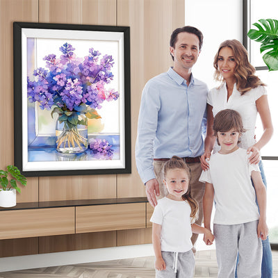 Lila Flieder Diamond Painting