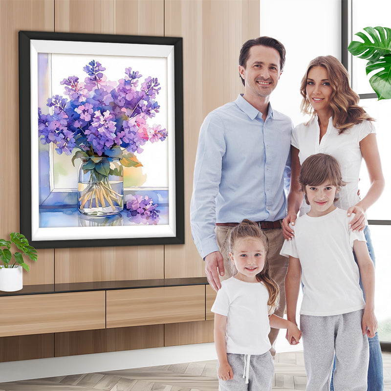 Lila Flieder Diamond Painting