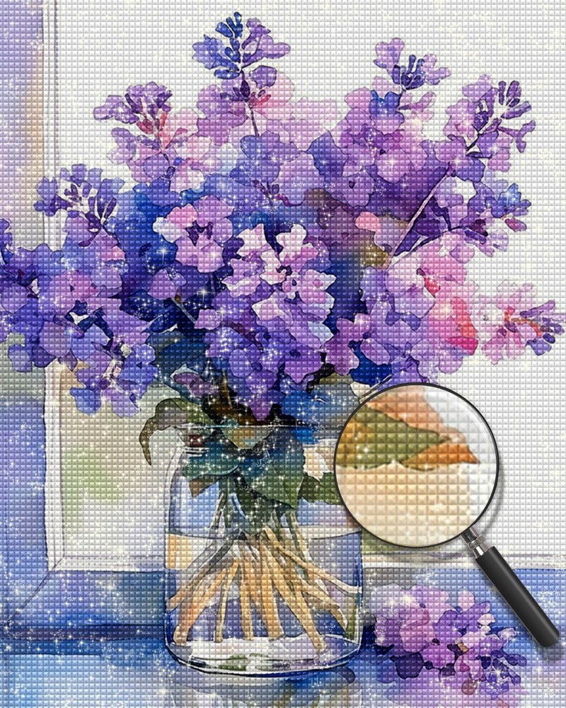 Lila Flieder Diamond Painting