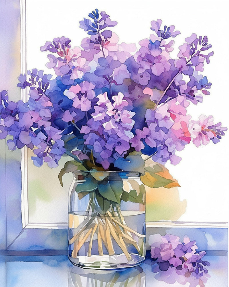 Lila Flieder Diamond Painting
