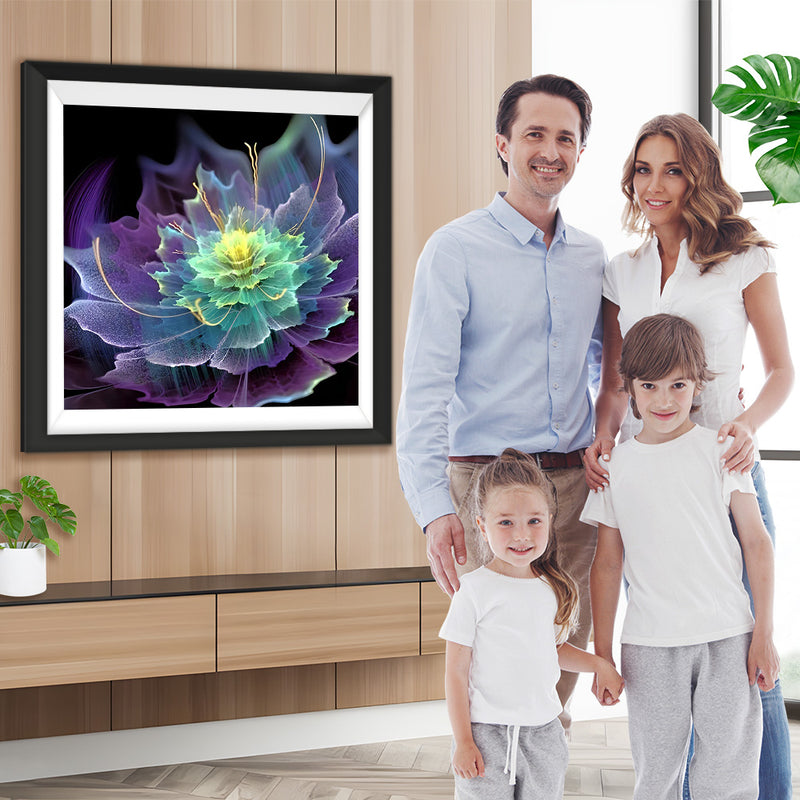 Lila Lotus Diamond Painting