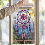 Lila Lotus Mandala Traumfänger 2D flache Hängedekoration Diamond Painting Sets