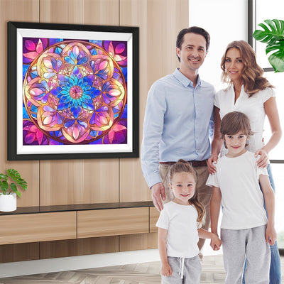 Lila Mandala Diamond Painting