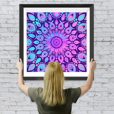 Lila Mandala Diamond Painting