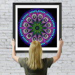 Lila Mandala Diamond Painting