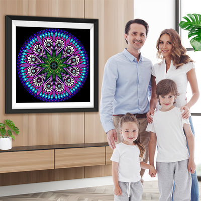 Lila Mandala Diamond Painting