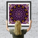 Lila Mandala Kaleidoskop Diamond Painting