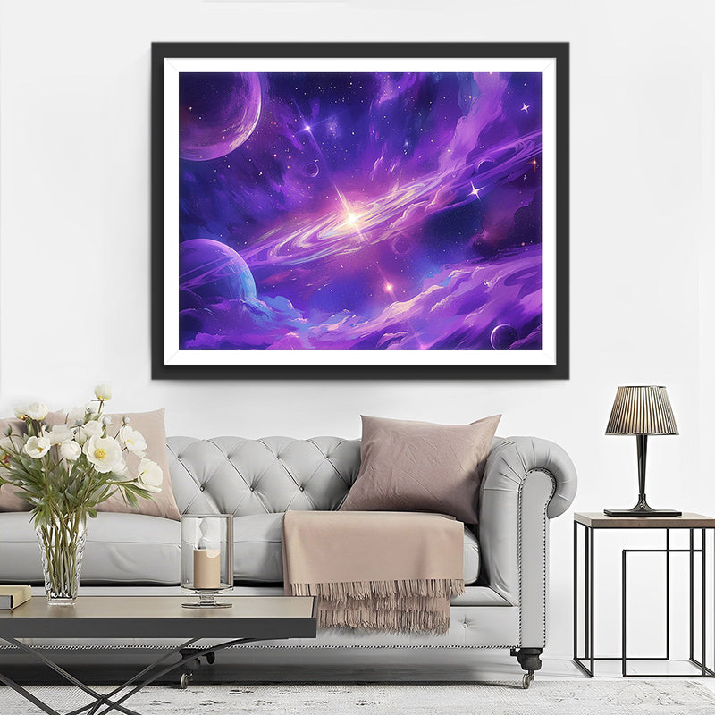 Lila Raum Diamond Painting