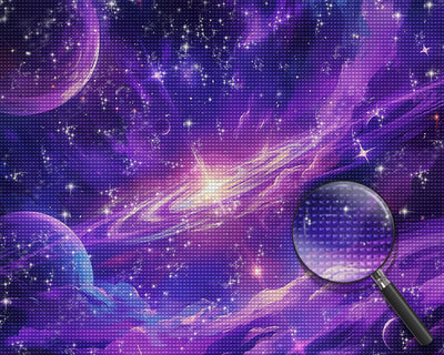 Lila Raum Diamond Painting