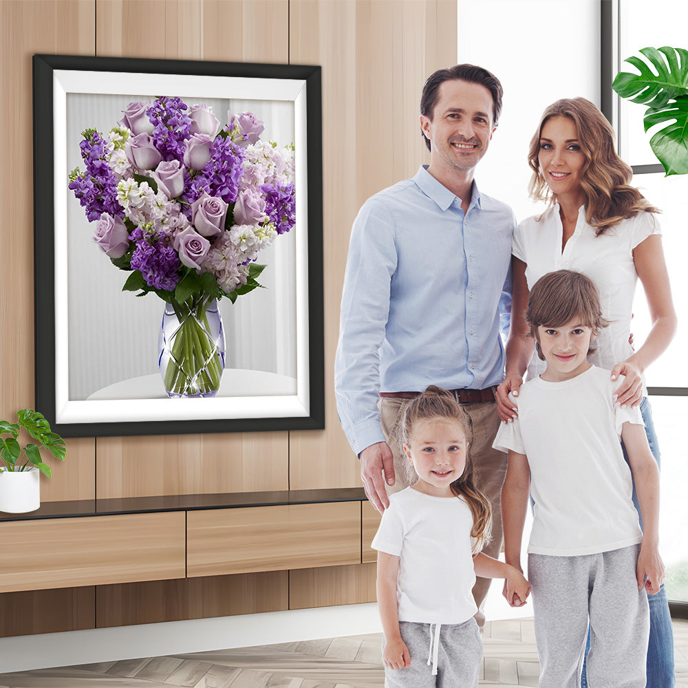 Lila Rosen und Flieder Diamond Painting