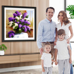 Lila und weiße Flieder Diamond Painting