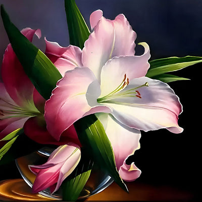 Lilie im Dunkeln Diamond Painting