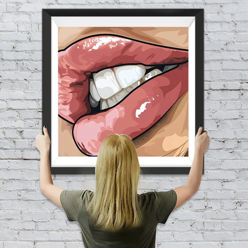 Lippen Diamond Painting