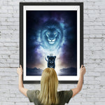 Löwe am Himmel Diamond Painting