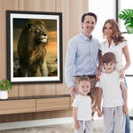 Löwe am Meer Diamond Painting